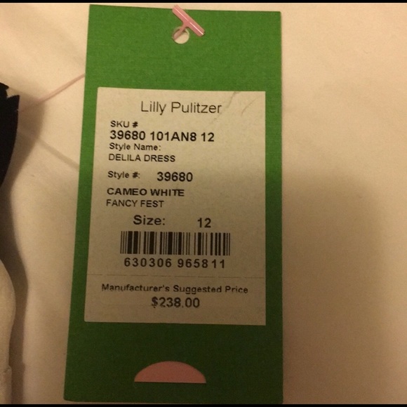 Lilly Pulitzer - Delila dress in Fancy Fest NWT Size 12 - Picture 7 of 9